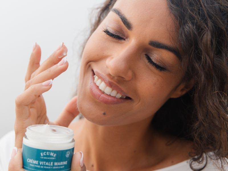 Routine beauté soin visage-vitale marine